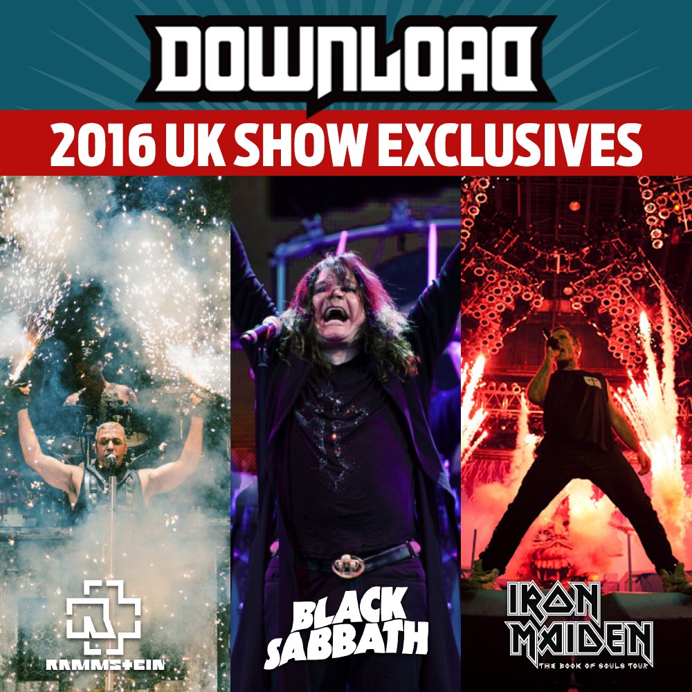 DownloadFest's tweet photo. You won't see the #DL2016 headliners at any other show in the UK \m/ https://t.co/t1tLJC5cCt