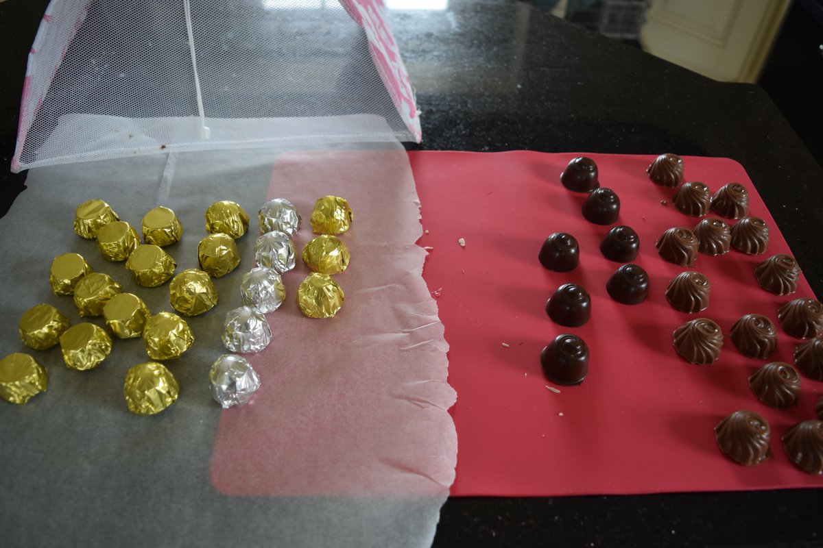 Someone's getting chocolates today - dark orange, white chocolate lemon crunch &amp; honeycomb! #chocolate #gifts #notts