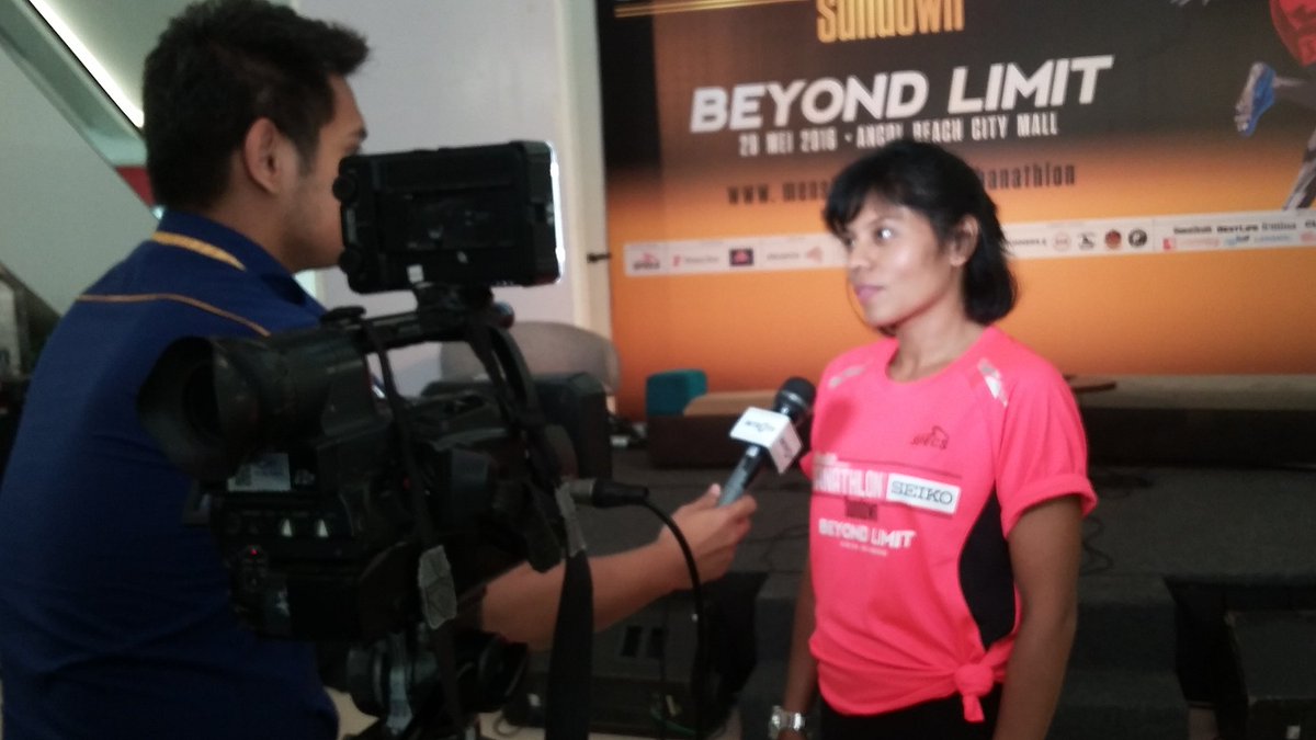 <a href="/MoniqueHardjoko/">Monique Hardjoko</a> icon #UrbanathlonSundown2016 interview by <a href="/MetroTVToday/">METRO TV TODAY</a> #presscon @fXSudirman