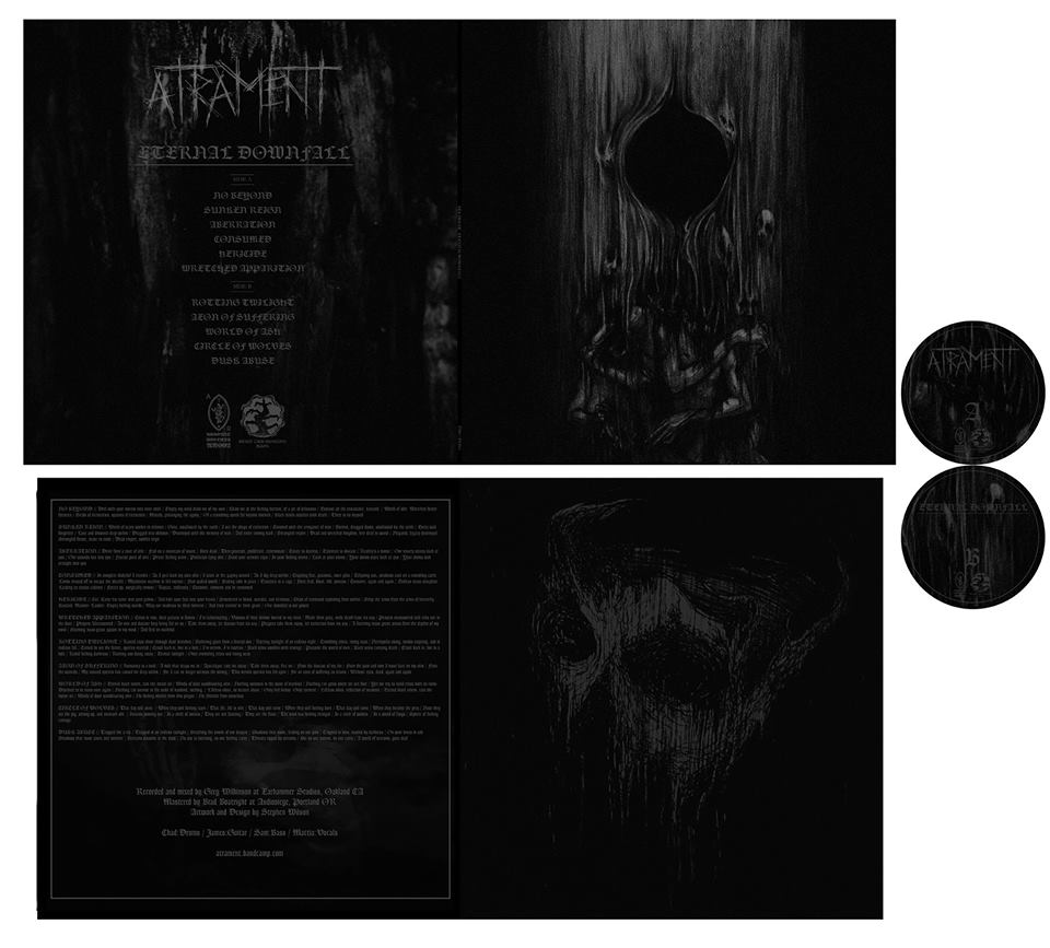 ArgentoRecords's tweet photo. Atrament 'Eternal Downfall' LP design/layout by @unknownrelic Stephen Wilson #vinyl #design #atrament #unknownrelic https://t.co/16V2hzaZFI