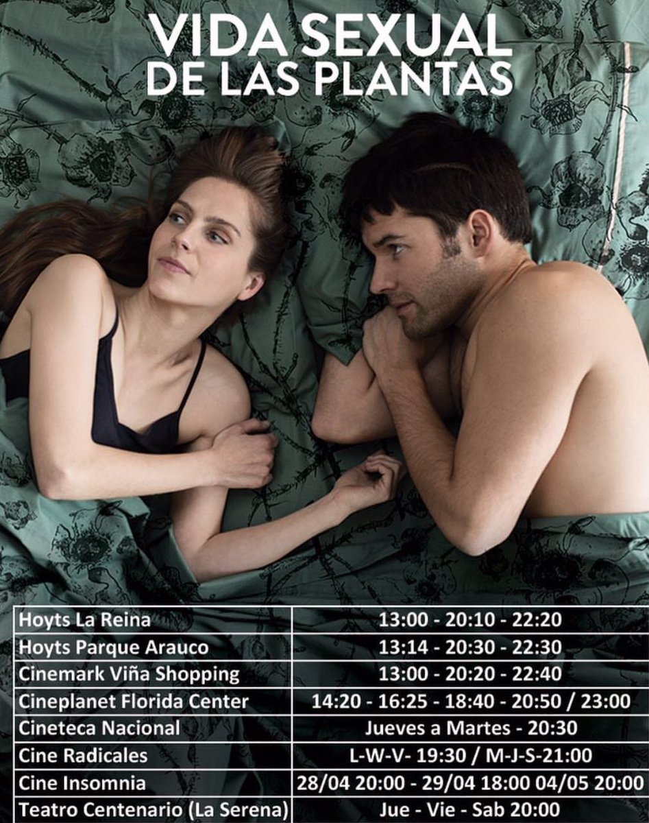 instabrahm's tweet photo. salas y horarios para VIDA SEXUAL DE LAS PLANTAS en su primer fin de semana (cineteca desde el sábado) https://t.co/PfM6qQraLc