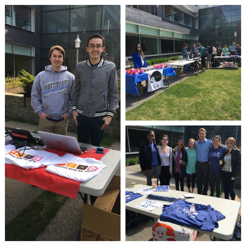 URI_Pharmacy's tweet photo. Get outside! #URxI student Pharmers' Market in the Medicinal Garden today till 1 p.m. #freedels #tshirts #gifts4mom https://t.co/Xuy3eZdFiq
