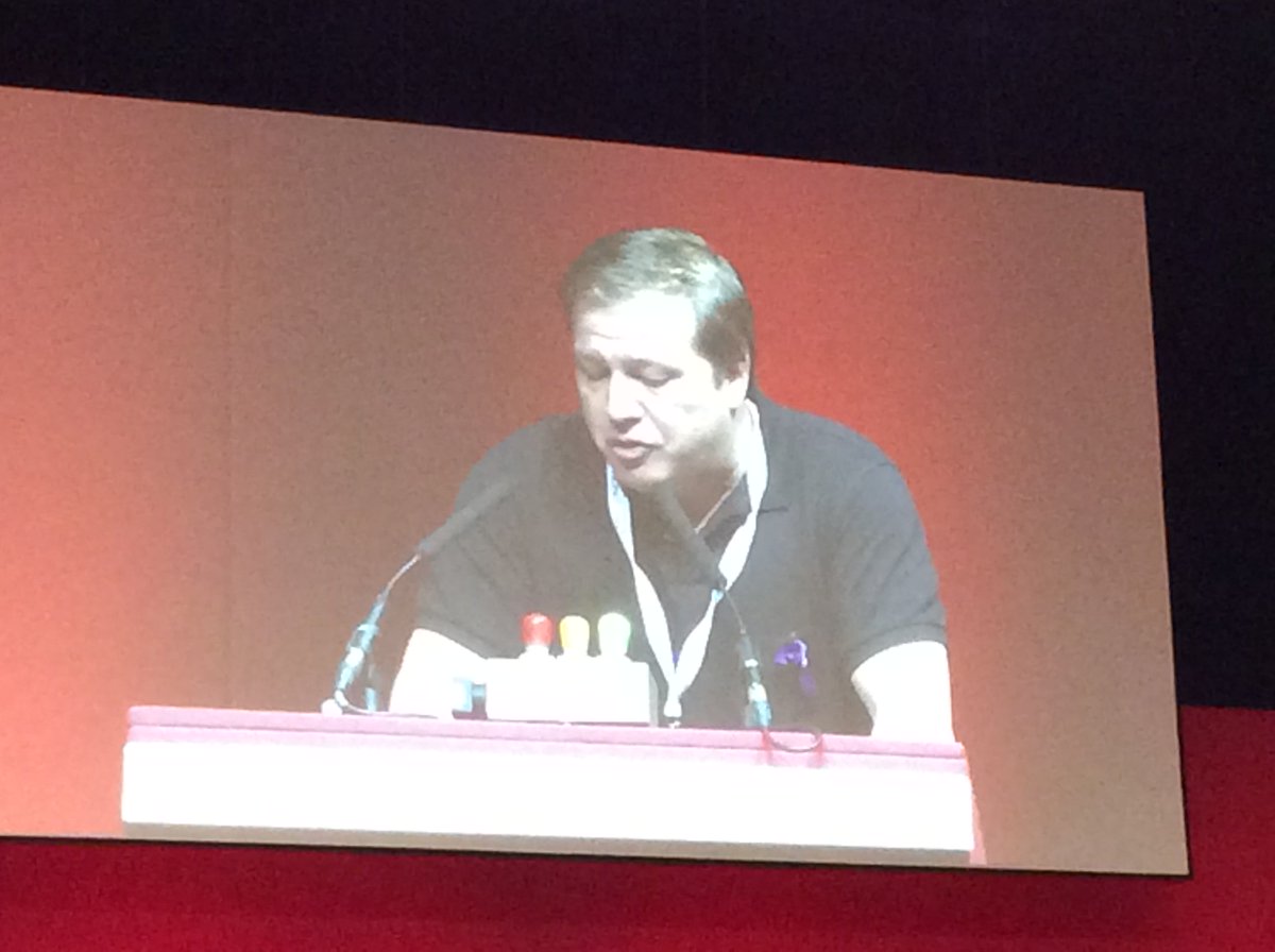 cwugwent's tweet photo. Last day of the CWU Conference, James Clarke Chair of Gwent Amal supporting CWU South West Wales Amal. https://t.co/4jLi5NRrda