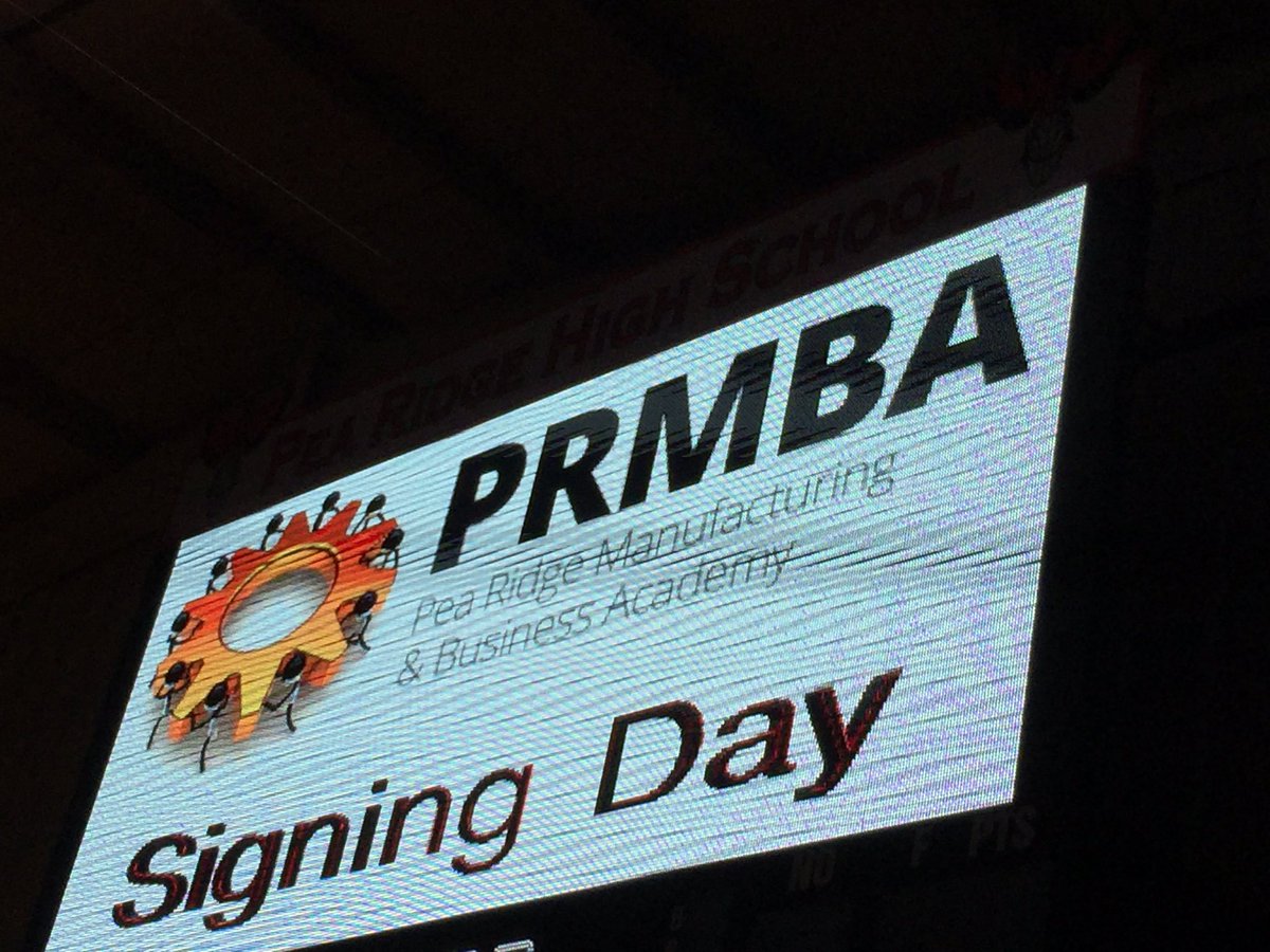 ChipWellgreen's tweet image. Exciting day for @PeaRidgeMBA Signing Day! Bringing Careers to life. #relevantinstruction