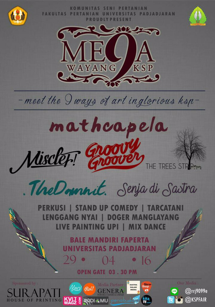 ME9A WAYANG KSP 2016
" Meet the 9 ways of art in a glorious KSP" only 1 day to go!!!!