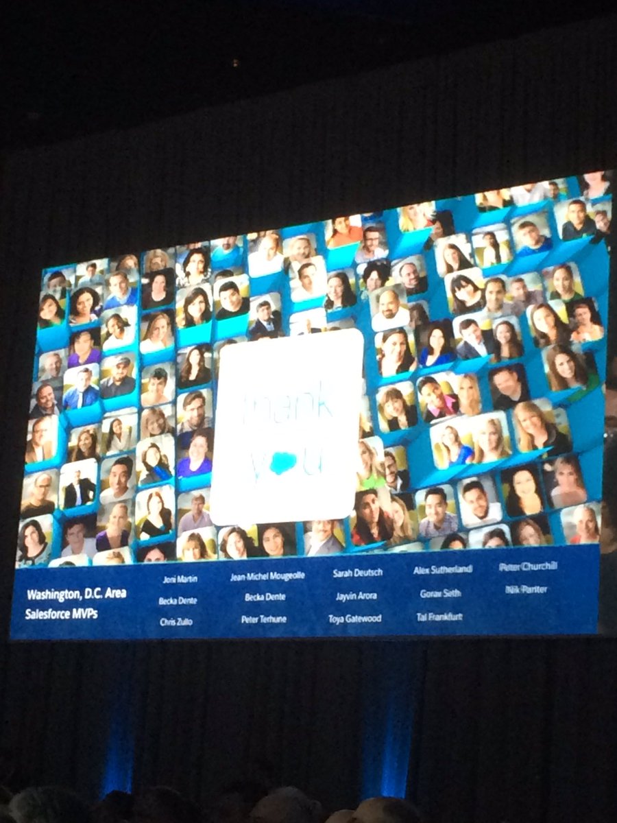 ScottGordonEarl's tweet photo. .@goravseth getting a shoutout during the Salesforce World Tour DC opening for being a Salesforce MVP @Ashoka https://t.co/FZedDWF672