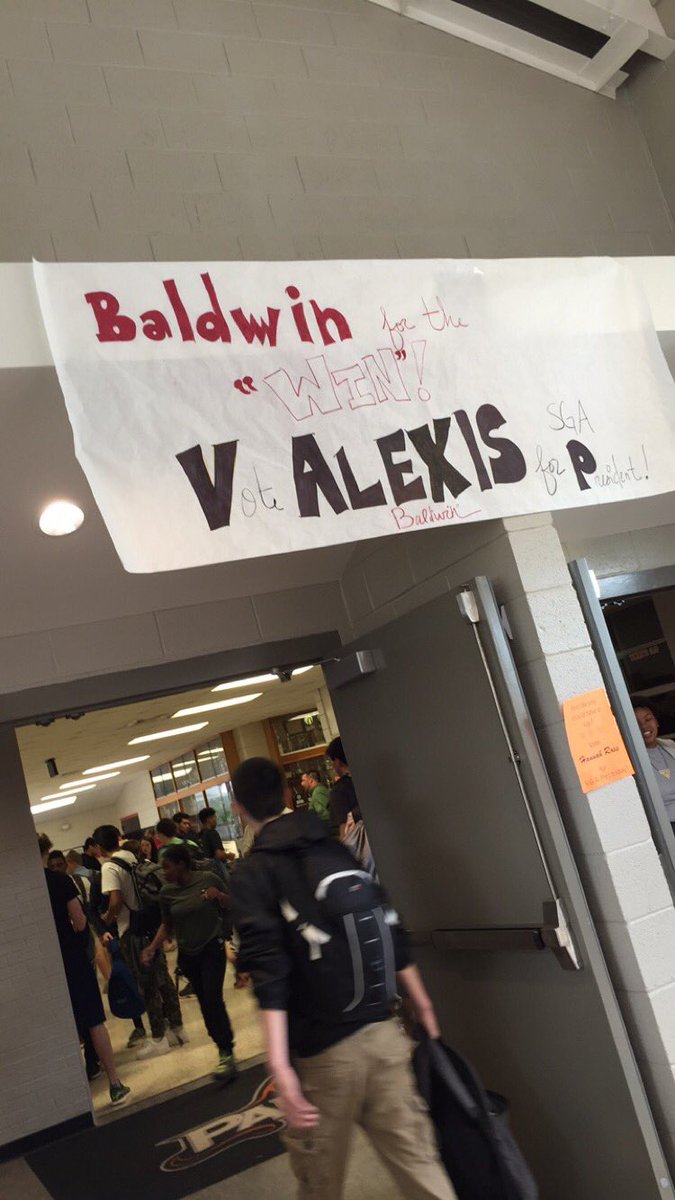 #baldwinforthewin so vote today for SGA! ✔️✔️✔️