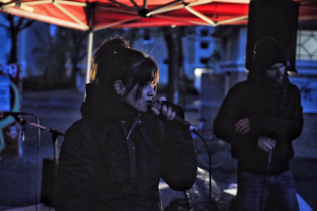 refugee_supp's tweet photo. #Refpolk & #DaisyChain haben beim Actionday gg Rassismus & Sexismus #Potsdam die Bühne gerockt - schön wars #pad2704 https://t.co/E8MC9ARqb0