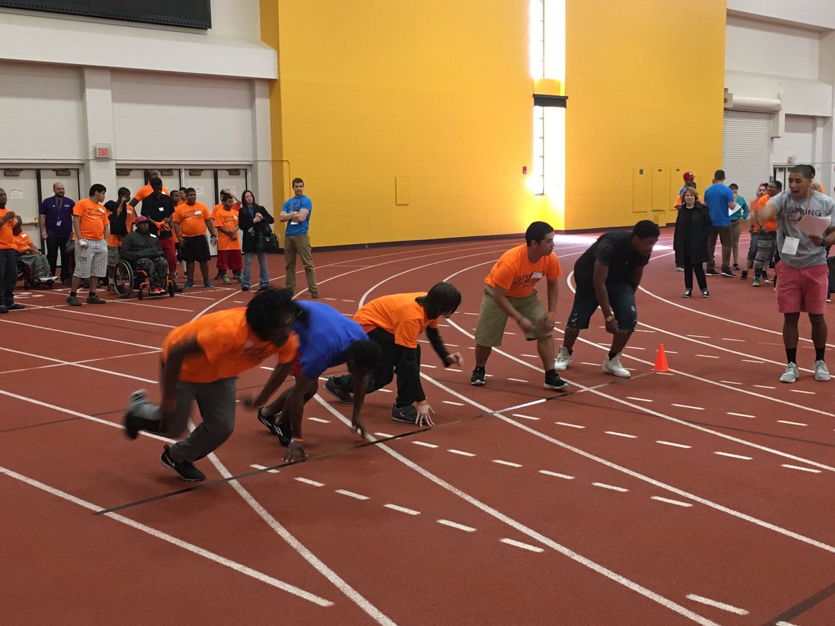 GoEastEagles's tweet photo. East and Edison athletes competing in 100 M dash in @SpecialOlympics at RIT. Great day for our scholars. #RCSDPride https://t.co/GpRXpcBRcU