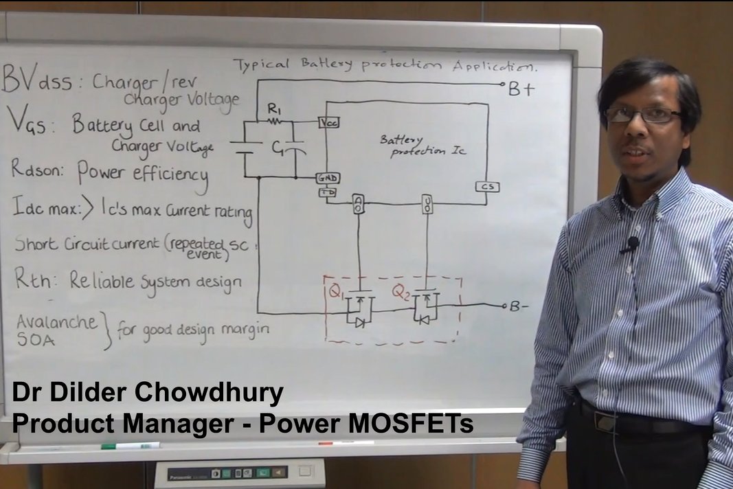 Join Dilder from NXP as he discusses how best to select MOSFETs for battery power app's bit.ly/1QCPFRb