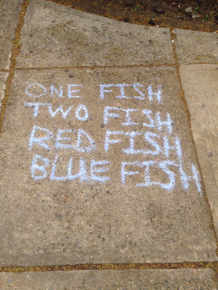XHSMcGarty's tweet photo. One fish, two fish, red fish, blue fish.  -Dr. Seuss #poetryxhs https://t.co/NO57xaNs3e