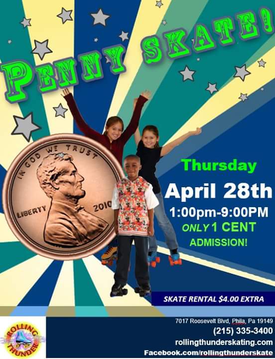 RT_SKATING's tweet photo. Today it's ONLY 1¢ admission from 1-9pm! #ThursdayThoughts #FamilyFun https://t.co/zz1TyKXngQ