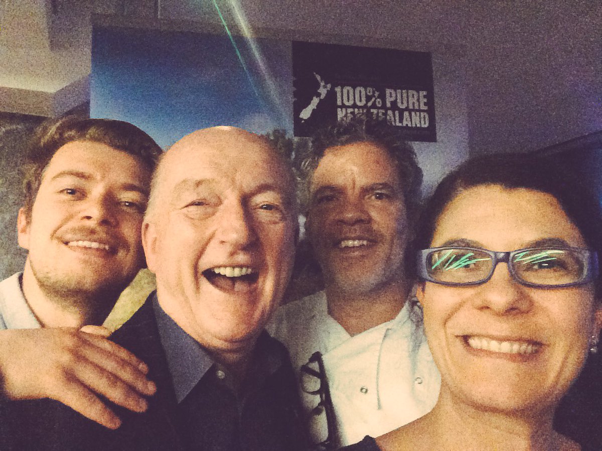 principalge's tweet photo. @PureNewZealand @jack_carter39 & @LidiasBox get a quick pick with #ChefPeterGordon after dinner. @CITmagazine https://t.co/Jjhb5r8yTL