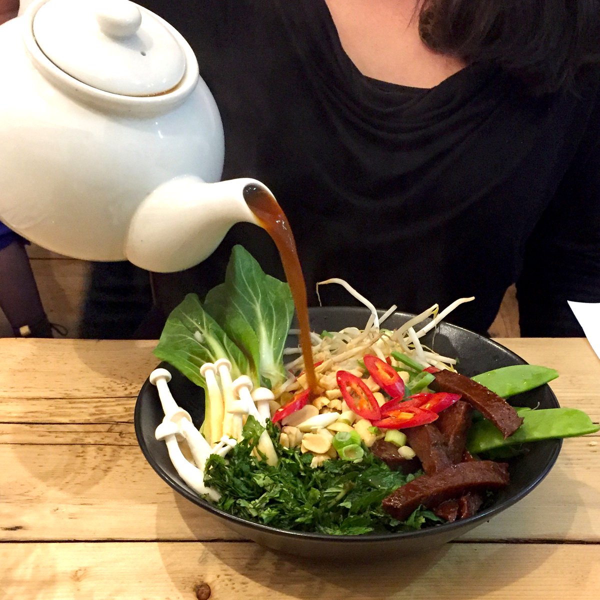 Thanks Food Fighters for coming to dine with us Tuesday night! We hope you enjoyed, we had an awesome time! #vegan
