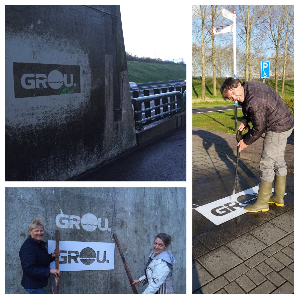 Met de dames van de Rode loper in actie met het nieuwe beeldmerk #zonniggrou