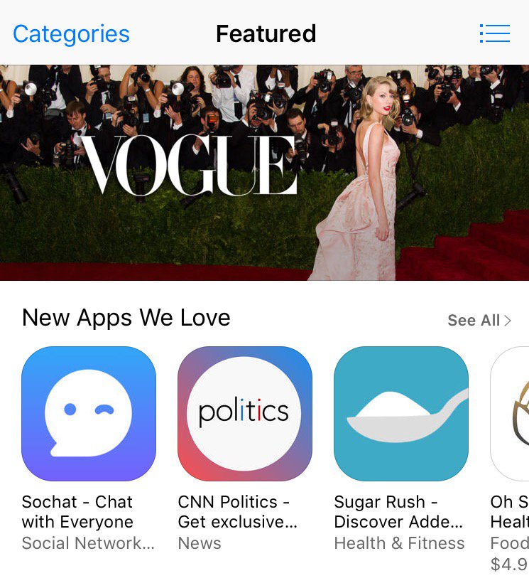 SochatApp's tweet image. Sochat featured front and center on the AppStore! sochat.com/dl