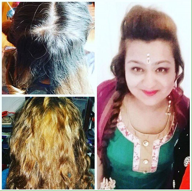 Lisha_HC_BP's tweet photo. A root coverage done my beautiful client just using a pre lightener #prelighten #client #hair #colour https://t.co/IHdjlBhKc1