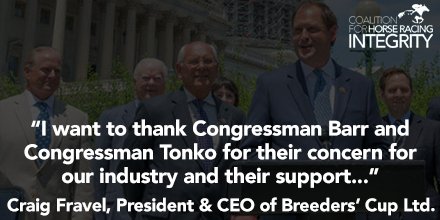 HorseIntegrity's tweet image. Thank you @RepAndyBarr &amp;amp; @RepPaulTonko for your support. #THIA15 #CleanRacing horseracingintegrity.com