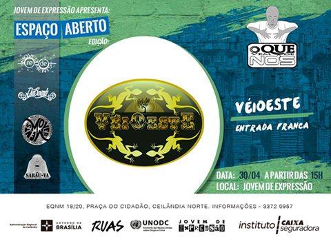 VeiOeste's tweet image. VéiOeste, coletivo de Rap do Cerrado estará neste evento em Ceilândia!!!
Confira: bit.ly/1YTRBLc #VéiOeste