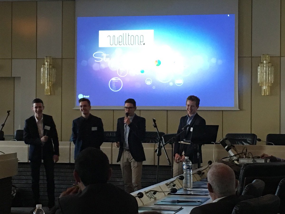 MDECharente's tweet photo. French team is presenting their company Welltone #YEEproject https://t.co/lyyoqY0lPg