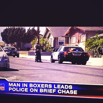 shieldz_'s tweet photo. Man in boxers lead police on brief chase #haha #getit #madeafunny https://t.co/ttSI5jZWvF