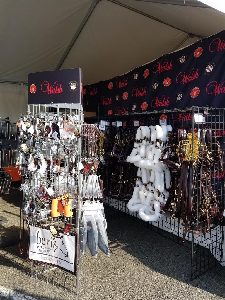 walshproducts's tweet image. Day 1 at @RolexKentucky! Come say hello. Booth #100 Top Rail Tack.