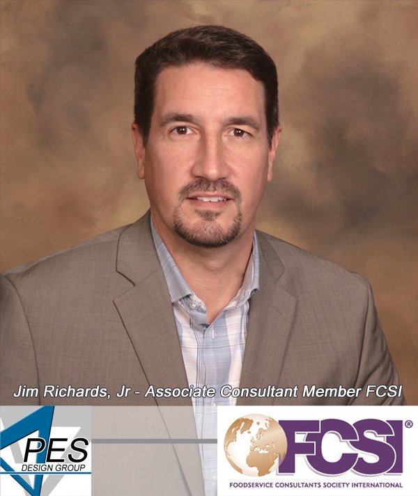 Congratulation to Jim Richards on being accepted as a Member of the Foodservice Consultants Society International.