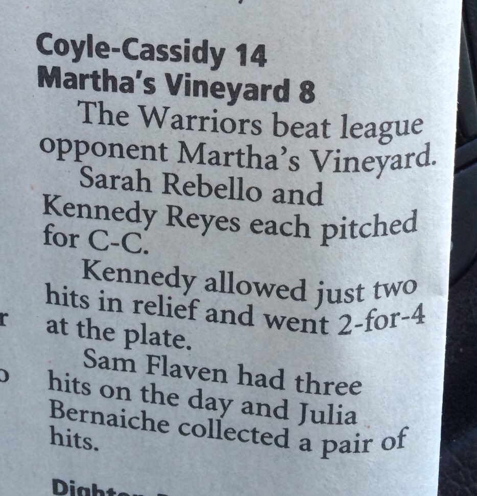 CoyleSoftball's tweet photo. Congrats to the team on their 3rd win!!! https://t.co/ERaDJDD01H