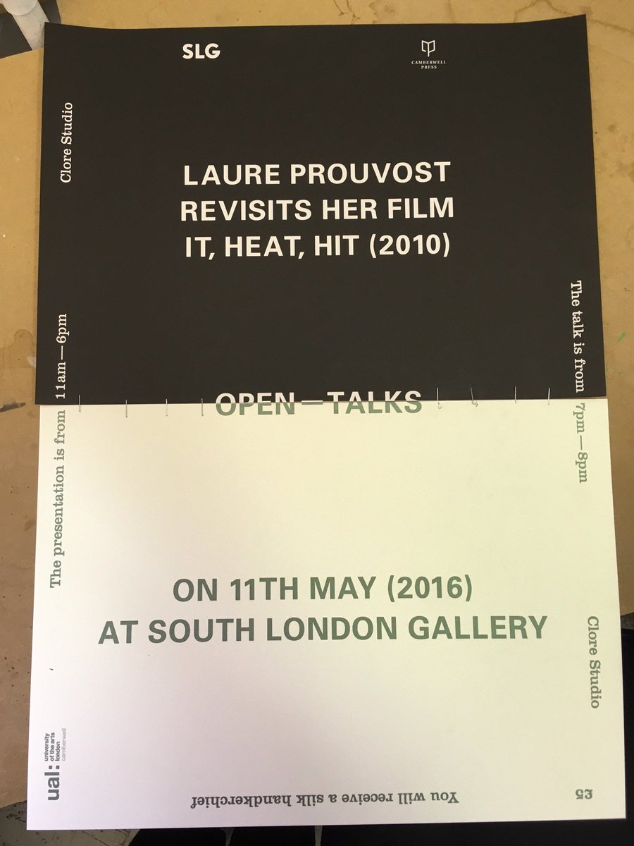 camberwellbafa's tweet photo. 11 May @CamberwellUAL with @SLG_artupdates open-talks #LaureProuvost beautiful poster @CamberwellPress tickets SLG https://t.co/0JqKt85l0W