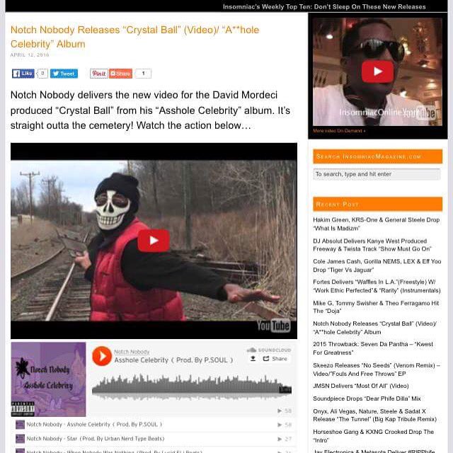 Notch_Nobody's tweet image. Check out insomniacmagazine.com/2016/04/12/not… It was a blessing to get recognize from my work by @insommagsince96  follow dreams