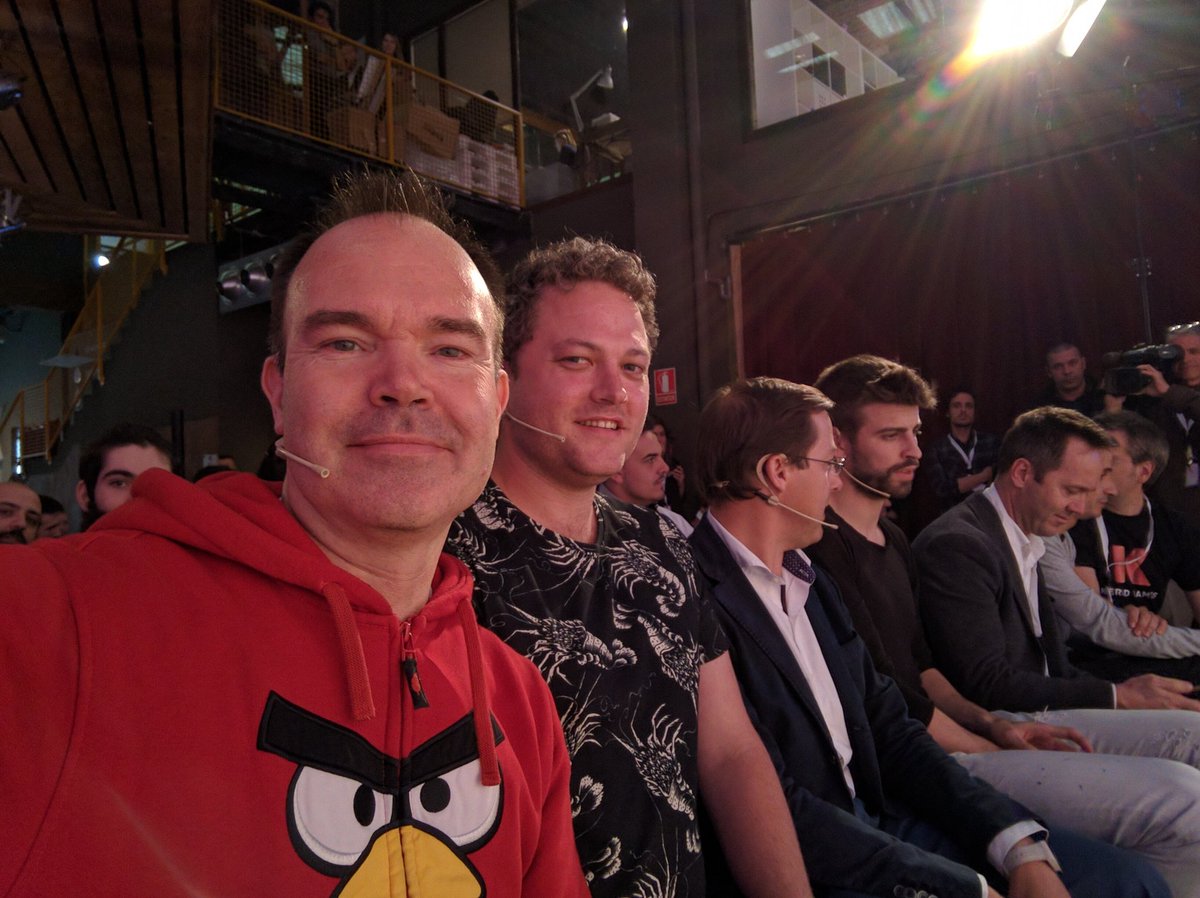 pvesterbacka's tweet photo. On a panel with @3gerardpique and friends at Independev Game Fest in Barcelona https://t.co/VaHz0XT9Tj