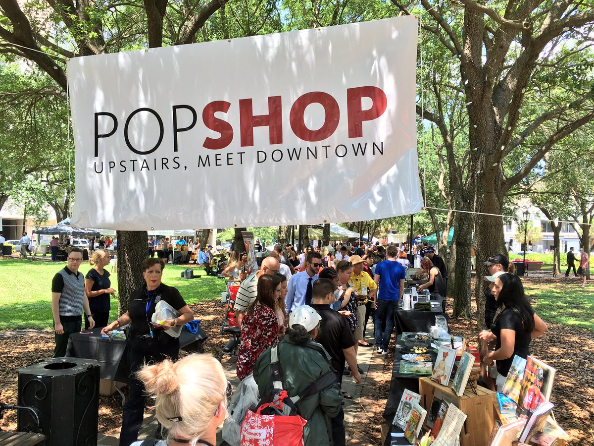 CityofTampa's tweet photo. The @PopShopTpa &amp; @TpaMarket are on &amp; poppin' in Lykes Gaslight Square today! Come by &amp; #ShopLocal! https://t.co/c0bn6HUdAk