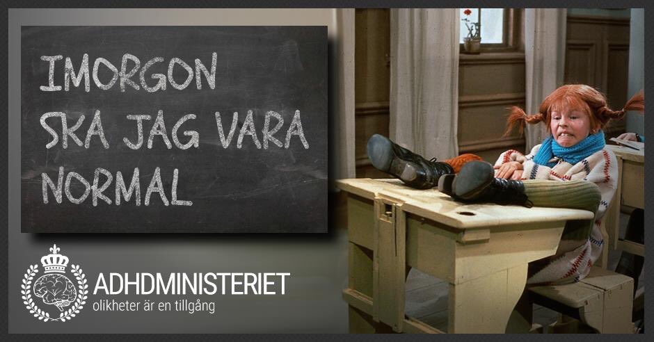 adhdministeriet's tweet photo. Imorgon ska jag vara normal. Imorgon ska jag sitta stilla på min stol. #adhd #adhdswe #npf https://t.co/hk0wHFkQJ3 https://t.co/b4MYOuonjw