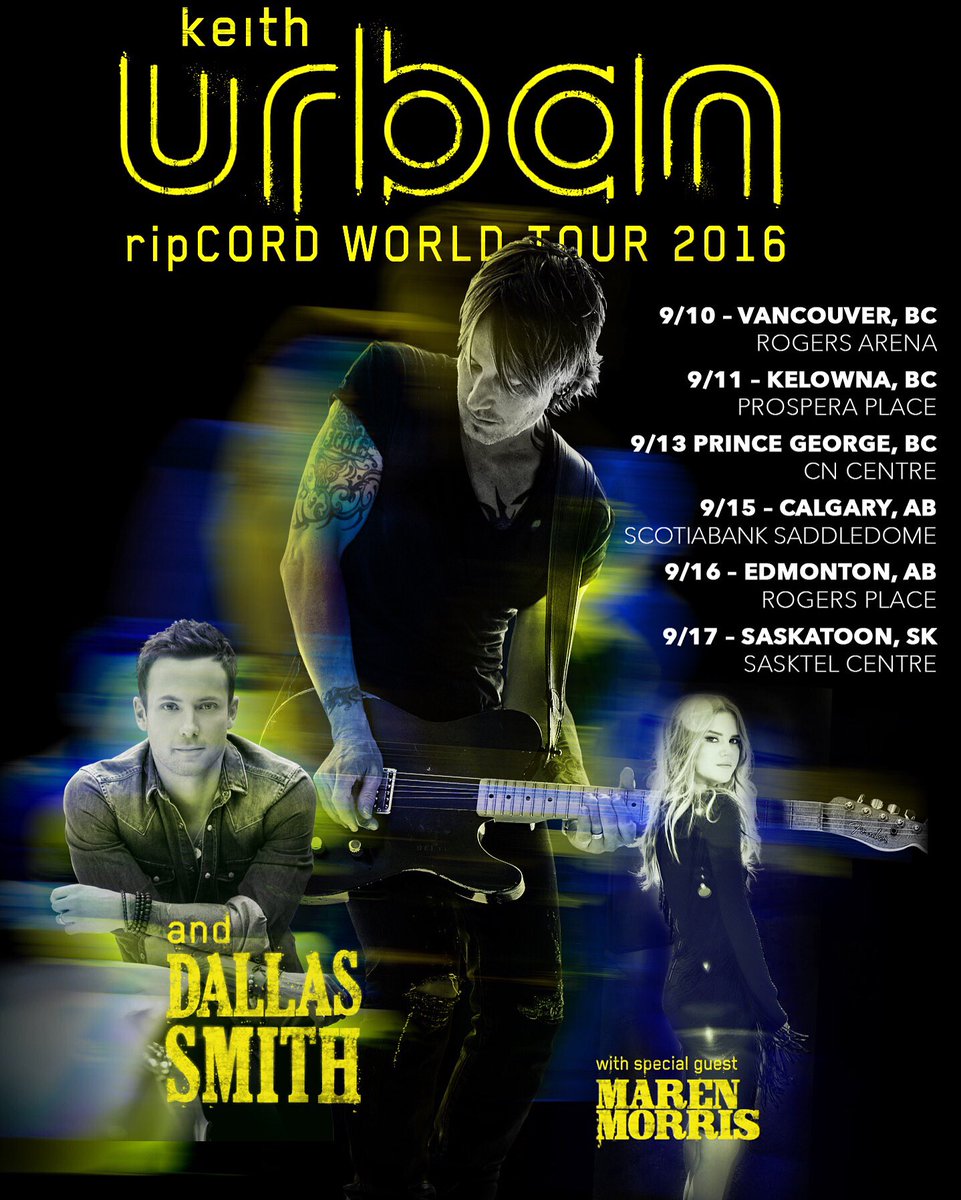 dallassmith's tweet photo. FINALLY GET TO ANNOUNCE THIS!!!!
I'll be joining @keithurban on his #ripcordworldtour this Sept! 
Can. Not. Wait. 🍻 https://t.co/lkoSzTeUjt