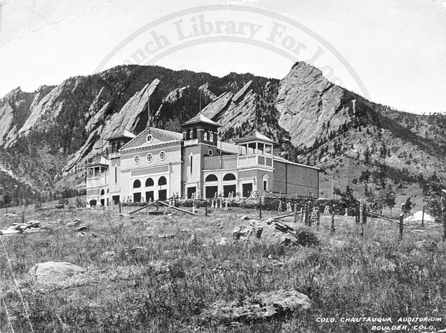 bouldercolorado's tweet image. #TBT: A look at #Boulder's Chautauqua Auditorium in the early 1900s