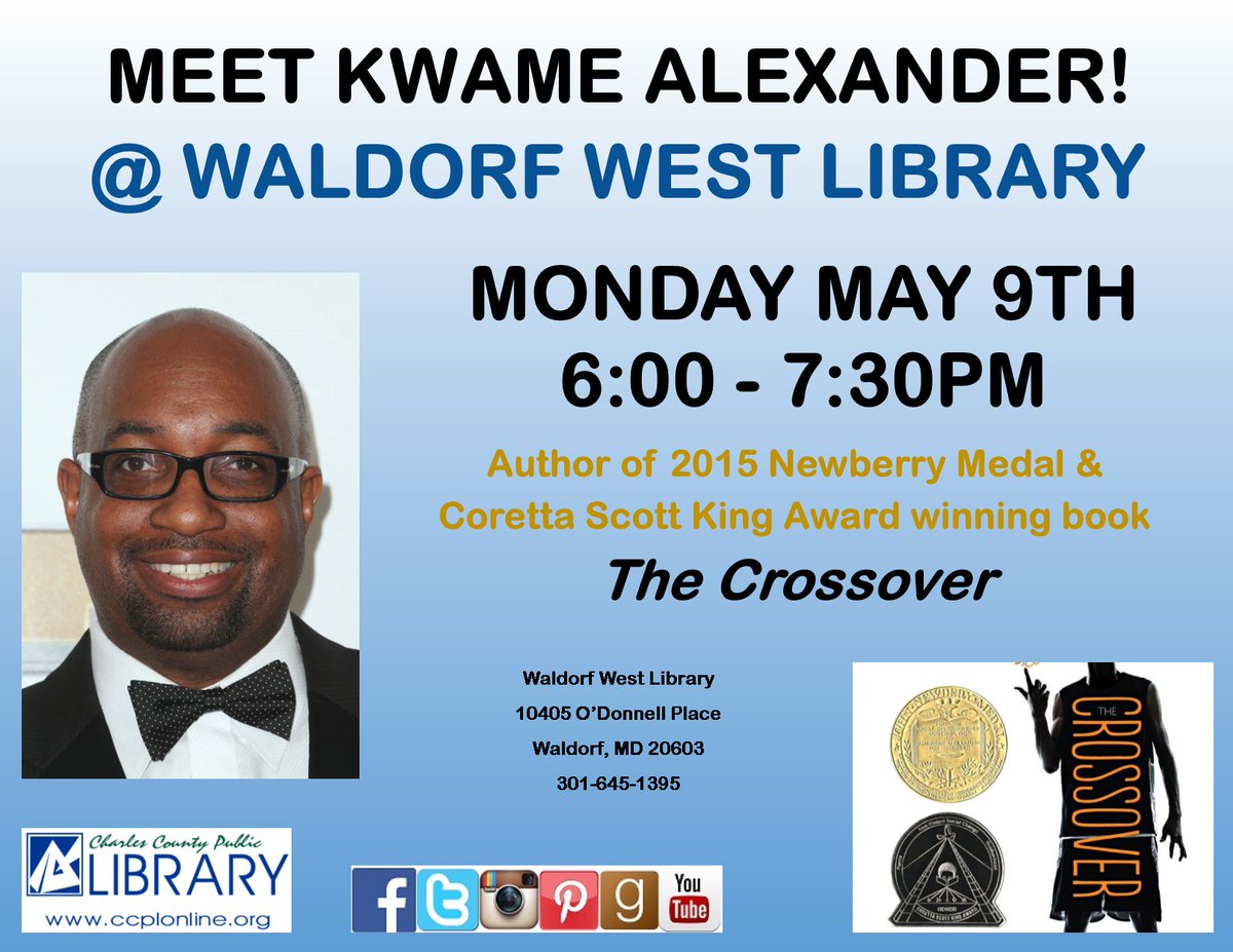 ccplonline's tweet photo. We are so excited! @kwamealexander will join us on May 9th for a discussion &amp; book signing. The fun starts at 6pm! https://t.co/Sd5VXE5swE