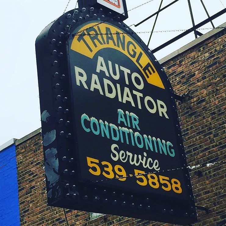 icycaps's tweet photo. Triangle Auto Radiator / Air Conditioning, 4060 N Elston Ave by signsofchicago https://t.co/hPnw5vDbEX