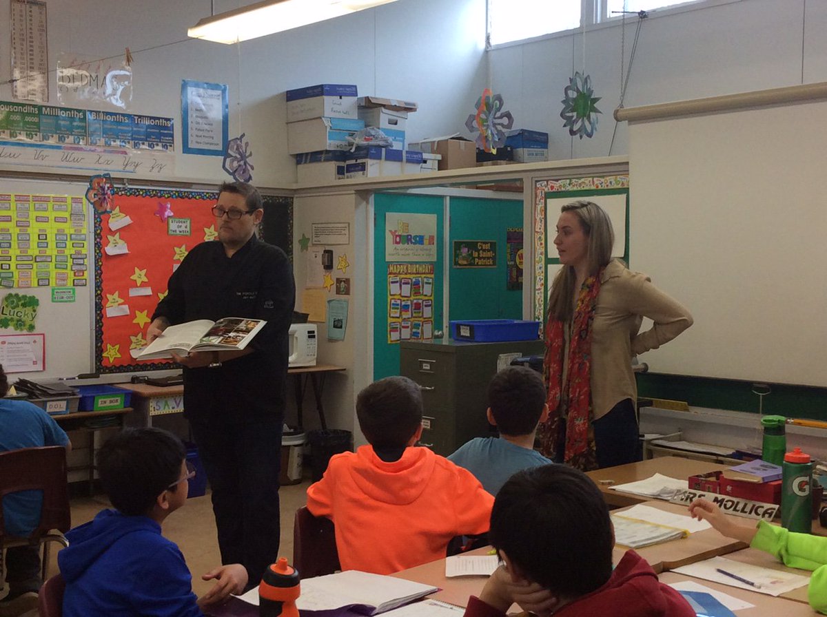#ThrowbackThursday: when Emily and I spoke with a group of young students about running a restaurant! #showandtell