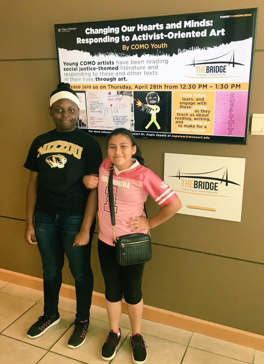 MrsEdwardsELA's tweet photo. Our JMS reading students from @FranksEnglish8 are gearing up to present for @MizzouEdBridge! Come see them at 12:30! https://t.co/nBJSi3KjxH