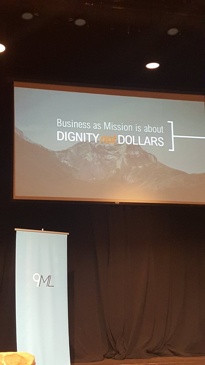 angelabelford's tweet photo. Business as mission is about dignity not dollars. #9ML #BusinessAsMission https://t.co/XuZjpYGwgu
