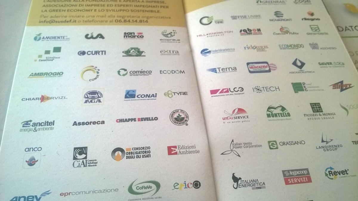 marco_salogni's tweet photo. #ChiariServiziSrl ammessa, a Roma, alla #FondazioneperloSviluppoSostenibile. 93 imprese per la green economy. https://t.co/OxEjB85BXG