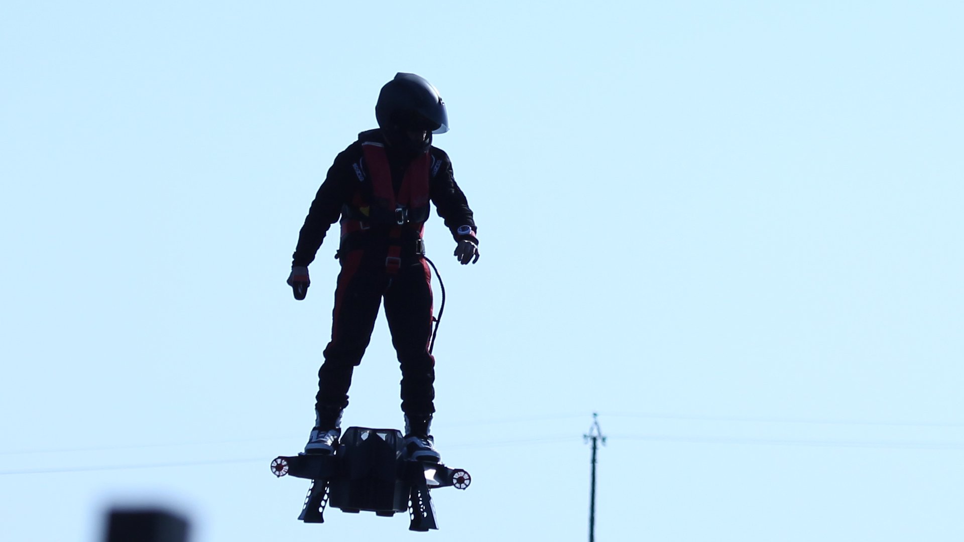 Ford Europe Franky Zapata sets a new hoverboard record with his jet