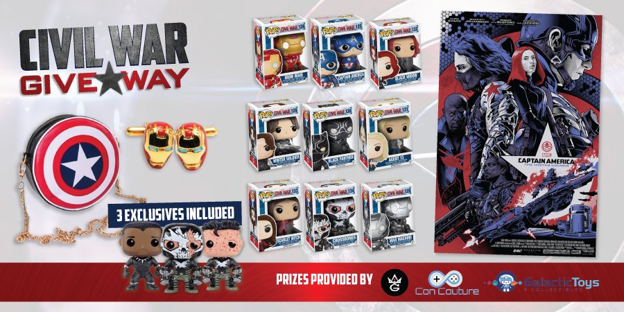 alexalakes's tweet photo. #CivilWar Giveaway from @theNerdFu w/prizes from @GreyMatterArt @Con_Couture @GalacticToyz https://t.co/am6kbyBJUX https://t.co/E6GJnyvz5B