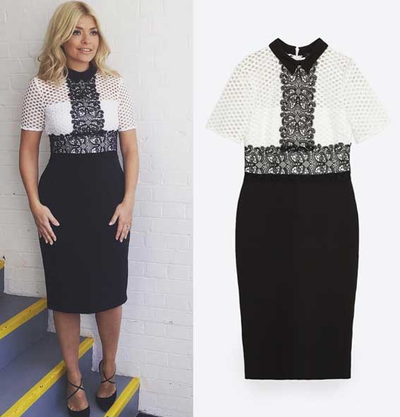 Wow, loooove this <a href="/ZARA/">ZARA</a> dress on <a href="/hollywills/">Holly Willoughby</a> fave.co/24lNURX