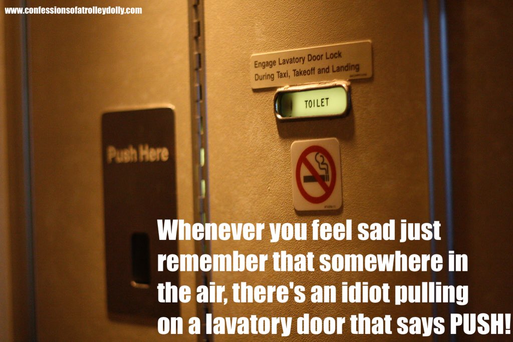 _CoaTD's tweet image. The aircraft toilet door, the most complicated piece of equipment on an aeroplane! #CoaTD #PaxProblems #pushdontpull