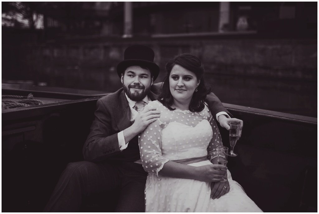 Why take a car when you can take a canal boat?  Beautiful Camden wedding on the blog tonight!