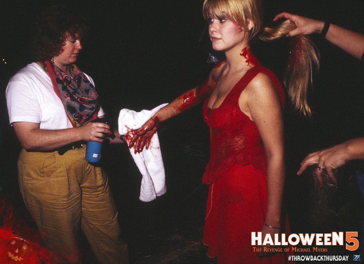 Halloweenmovies's tweet photo. Tamara Glynn - Behind the Scenes - #Halloween 5 The Revenge of #MichaelMyers #ThrowbackThursday #TBT https://t.co/BhP62mtvB1