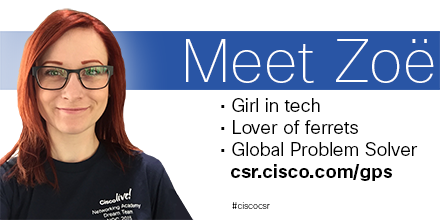 CiscoNetAcad's tweet image. Read how Zoë Rose put her IT talent to work &amp;amp; become a #GlobalProblemSolver! cs.co/6016BmDVM #GirlsPowerTech