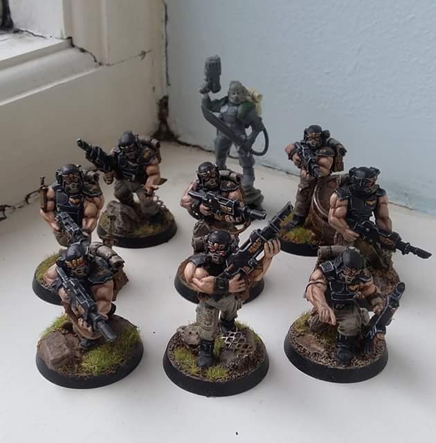 EclecticMJ's tweet photo. I need more cadian respirator upgrade packs from #forgeworld to complete this squad and start the next! https://t.co/0BWtffFiPt