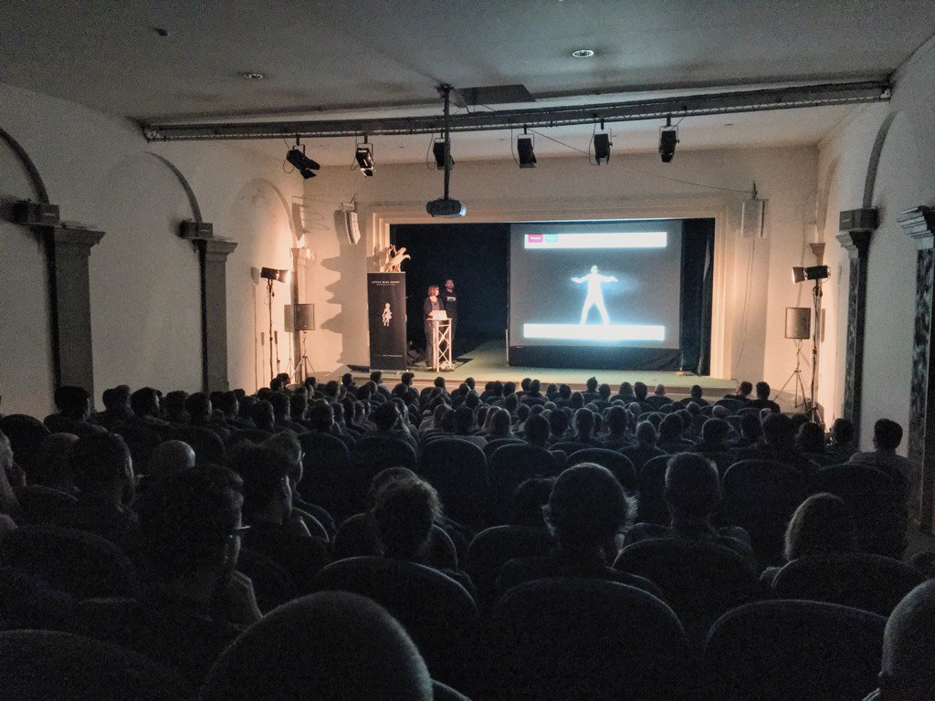pdm_be's tweet photo. Rocking the stage right now: @eugeneandlouise and @N_A_G_D about the rebranding of @Ketnet ! #pdm_be https://t.co/1R8cA7Wzuo
